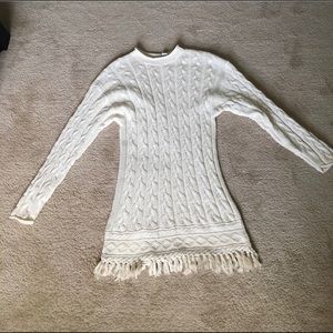 YOHJI YAMAMOTO Women's Long Knit Sweater Dress